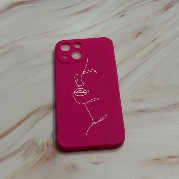 Pink Face iPhone 13 Mini Case - Picture 1 of 4